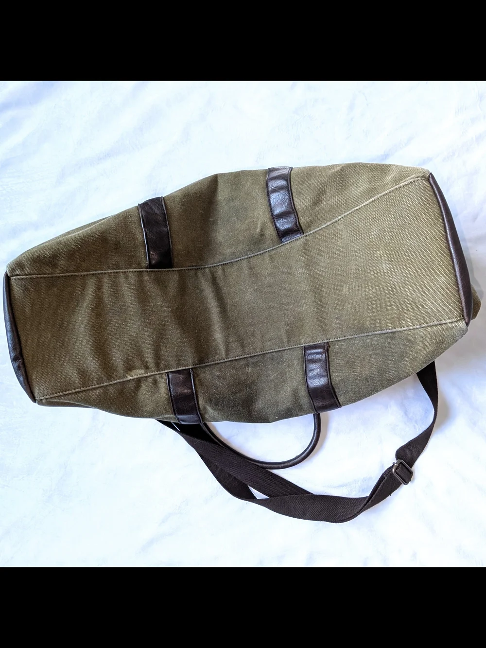 Portage Olive Green Canvas Weekender Duffel Bag